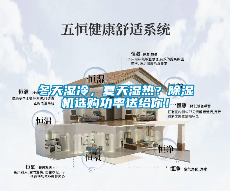 冬天濕冷，夏天濕熱？除濕機選購功率送給你！