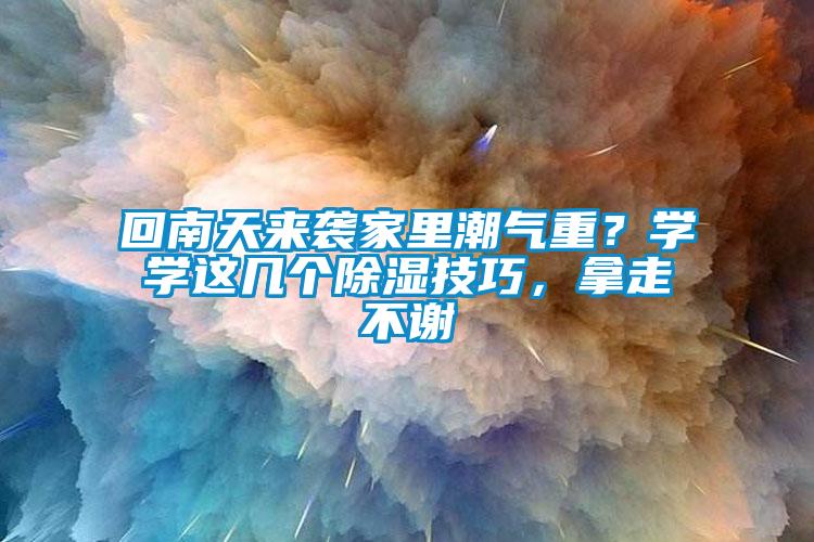 回南天來襲家里潮氣重？學學這幾個除濕技巧，拿走不謝