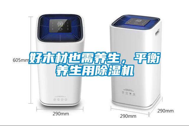 好木材也需養生，平衡養生用除濕機