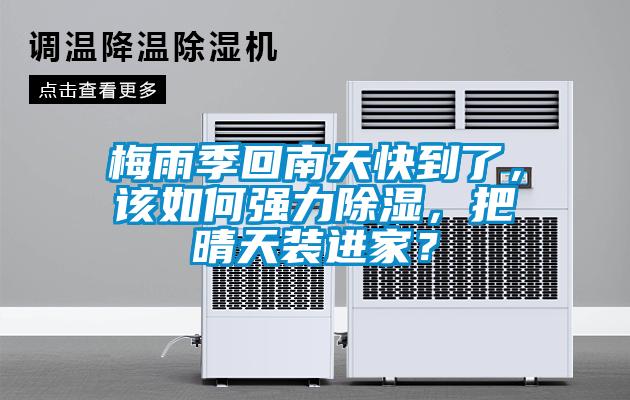 梅雨季回南天快到了，該如何強(qiáng)力除濕，把晴天裝進(jìn)家？