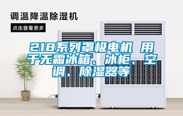 218系列罩極電機 用于無霜冰箱、冰柜、空調、除濕器等