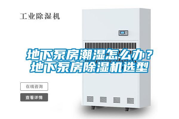 地下泵房潮濕怎么辦？地下泵房除濕機選型