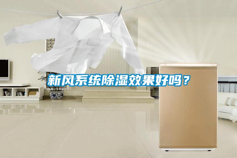 新風系統除濕效果好嗎？