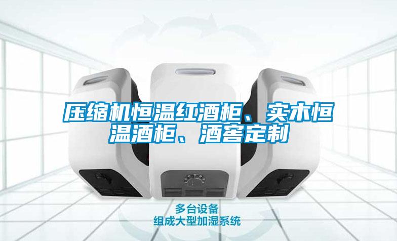 壓縮機恒溫紅酒柜、實木恒溫酒柜、酒窖定制