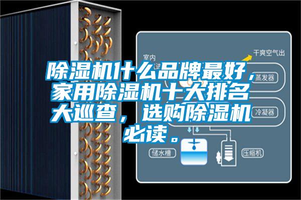 除濕機什么品牌最好，家用除濕機十大排名大巡查，選購除濕機必讀。
