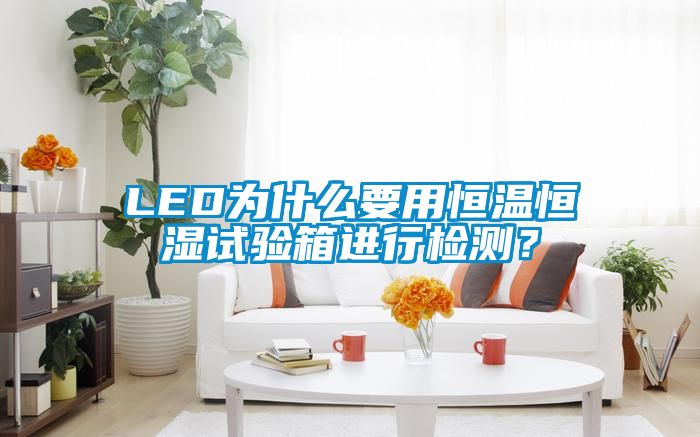 LED為什么要用恒溫恒濕試驗(yàn)箱進(jìn)行檢測(cè)？