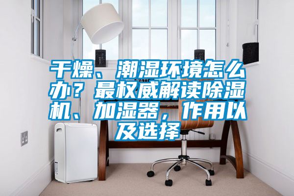 干燥、潮濕環(huán)境怎么辦？最權(quán)威解讀除濕機(jī)、加濕器，作用以及選擇